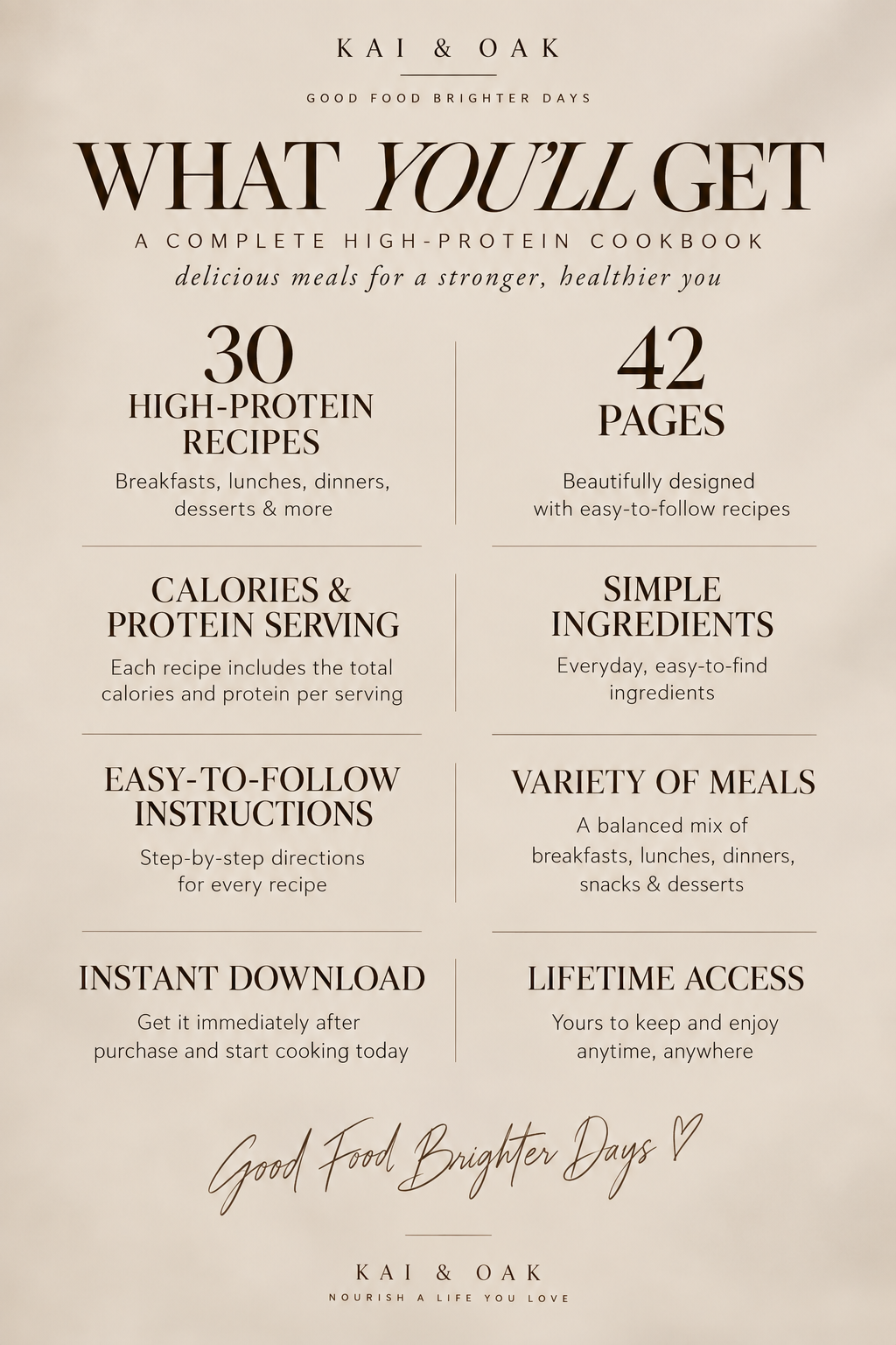 30 High-Protein Comfort Meals | Digital Cookbook
